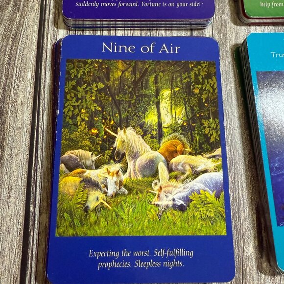 ANGEL 78-Card Deck and Guidebook Tarot Cards D. Virtue & R, Valentine - Picture 9 of 11